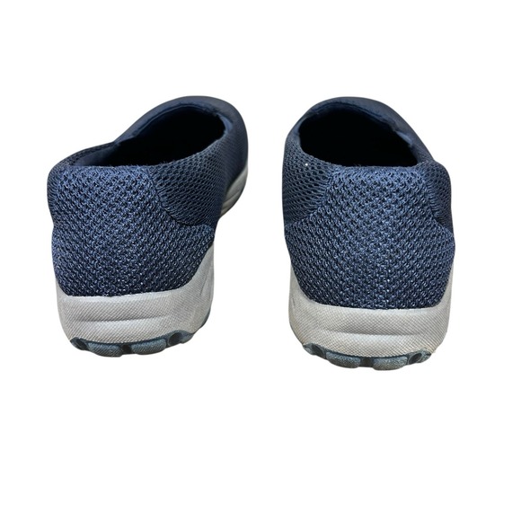 Skechers Woman's 9.5 Relaxed Fit Slip-On Shoes Navy Mesh Cooled Memory Foam - Picture 4 of 9